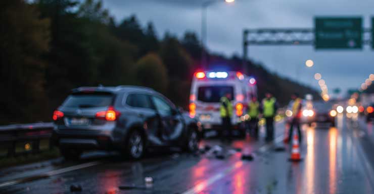 Driver and passenger ejected in early morning car crash
