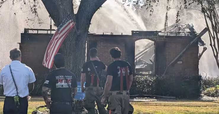Fire destroys half of home in Fruit Cove; no one injured
