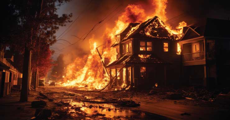 Fire engulfs Weeki Wachee Airbnb, neighboring home