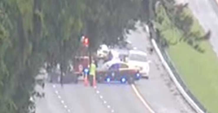 Lanes on I-75 in Marion County after crash