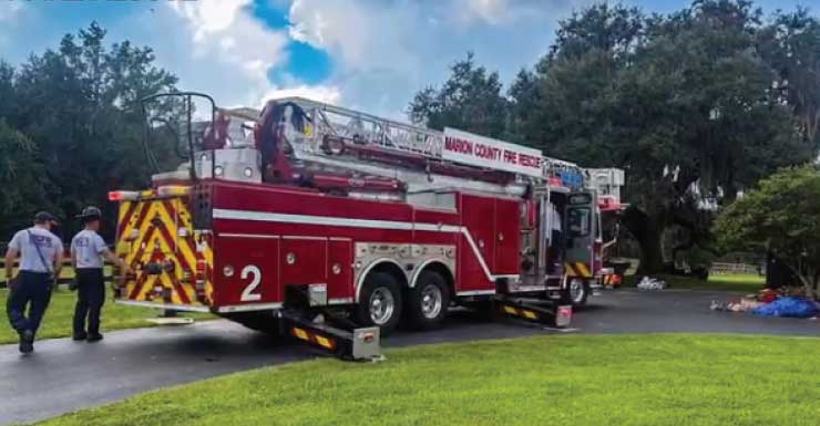 Man electrocuted by power line in Marion County, taken to hospital