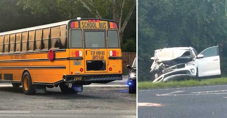School bus, e-bike involved in separate crashes Thursday morning in Clay County