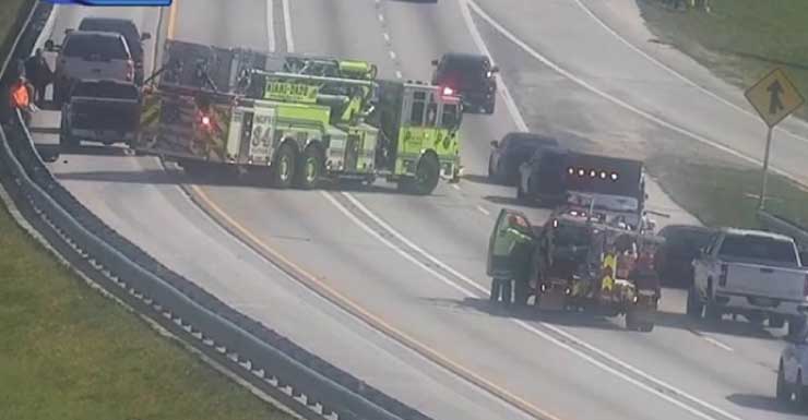 Traffic crash on Turnpike causes congestion on SB lanes near Caribbean Blvd in SW Miami-Dade; 1 hospitalized