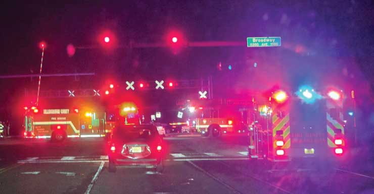 Train crashes into unoccupied vehicle near Lakewood Drive in Mango
