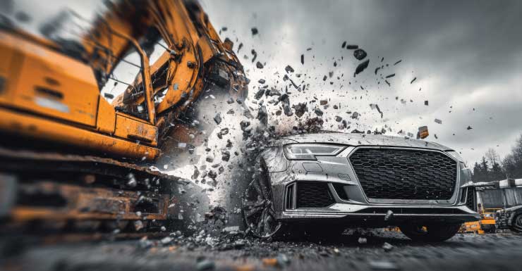1 dead after reported stolen vehicle crashes into excavator in Bay County