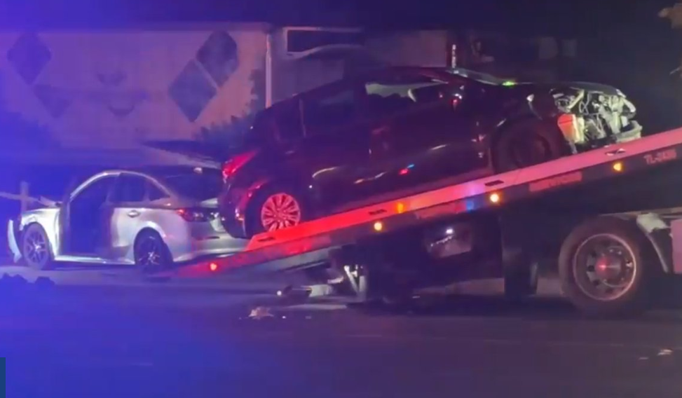 1 hospitalized after tractor trailer strikes pedestrian and 2 vehicles in Doral