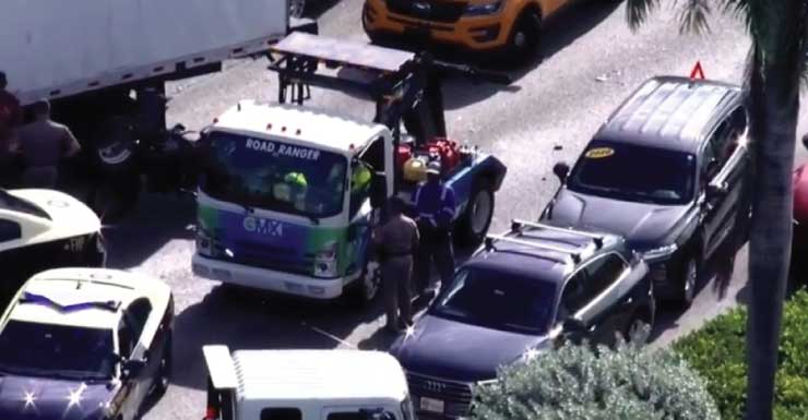 2 hospitalized after multi-vehicle crash on EB lanes of SR 112 at NW 22nd Ave
