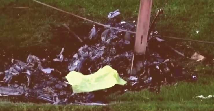 2 men killed after Corvette slams into power pole in Davie, catches fire