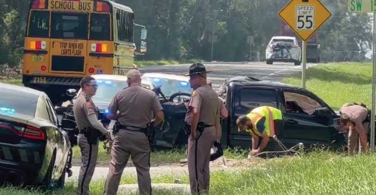 Crash blocks SW Archer Road after vehicle flees deputies across multiple counties