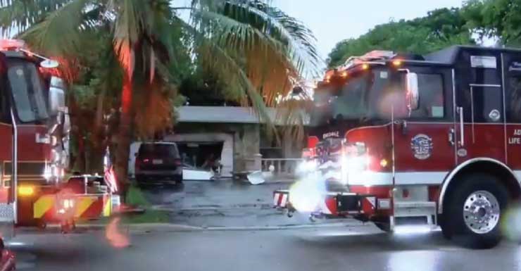 Fire crews extinguish flames inside Margate home, cause unknown
