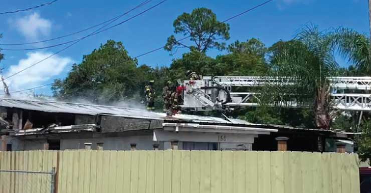 Lake City house fire displaces five, three dogs