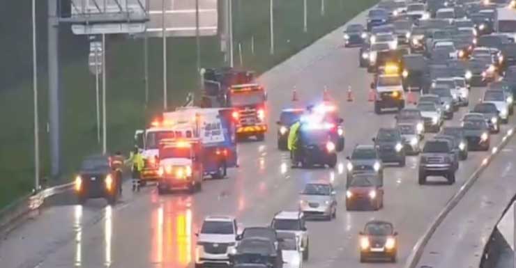 Man dies after being struck while changing tire on I-75 NB in Miramar