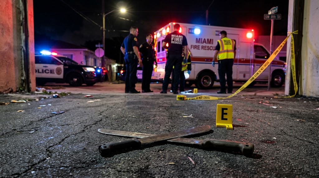 Police investigate early morning machete assault in Miami