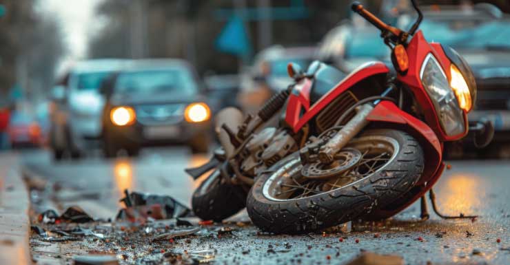 Motorcycle crash on Little Dirt Road