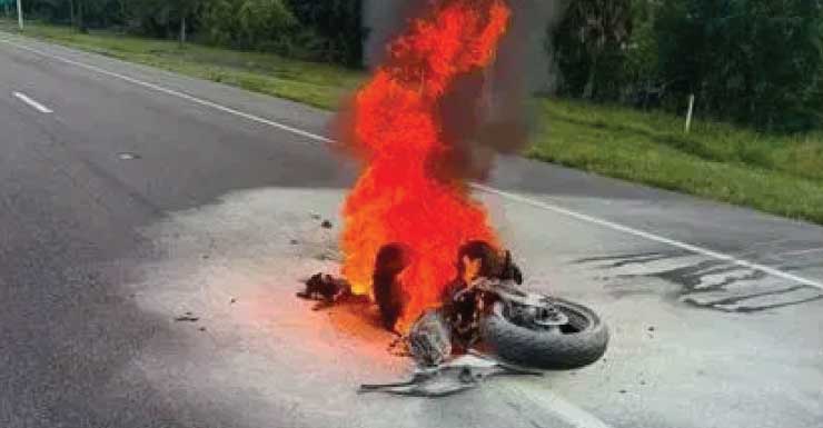Motorcycle crash shuts down I-95 Southbound in Martin County