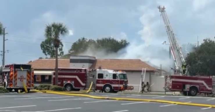 Port Charlotte Batteries Plus store bursts into flames