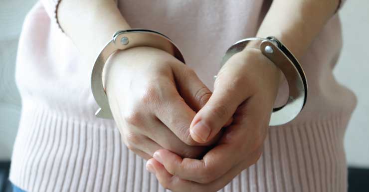 Woman arrested after allegedly hitting gal pal during argument over booze