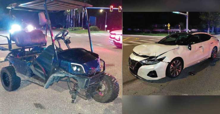 2 teens seriously injured in golf cart crash in Pasco County, FHP says