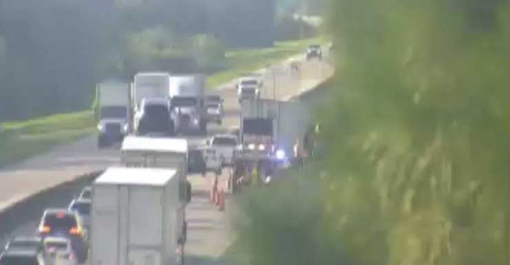Crash blocks all southbound Turnpike lanes in St. Lucie County